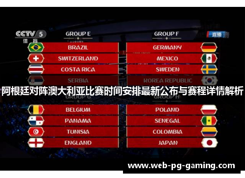 阿根廷对阵澳大利亚比赛时间安排最新公布与赛程详情解析